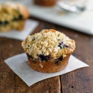 Oatmeal Flax Blueberry Muffins