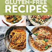 Gluten free recipes in a collage.