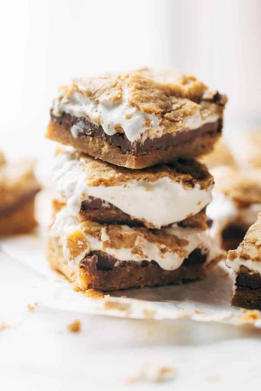 S'mores bars stacked