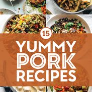 Pork recipes in a collage.