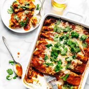 A picture of Lazy Girl Chicken Quinoa Enchiladas